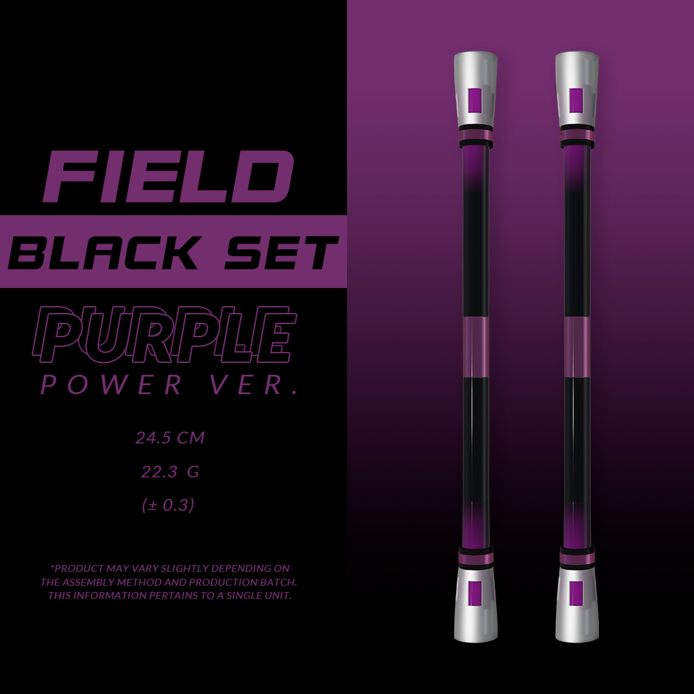 SPINNING PEN - GRADIENT FIELD (BLACK & PURPLE)