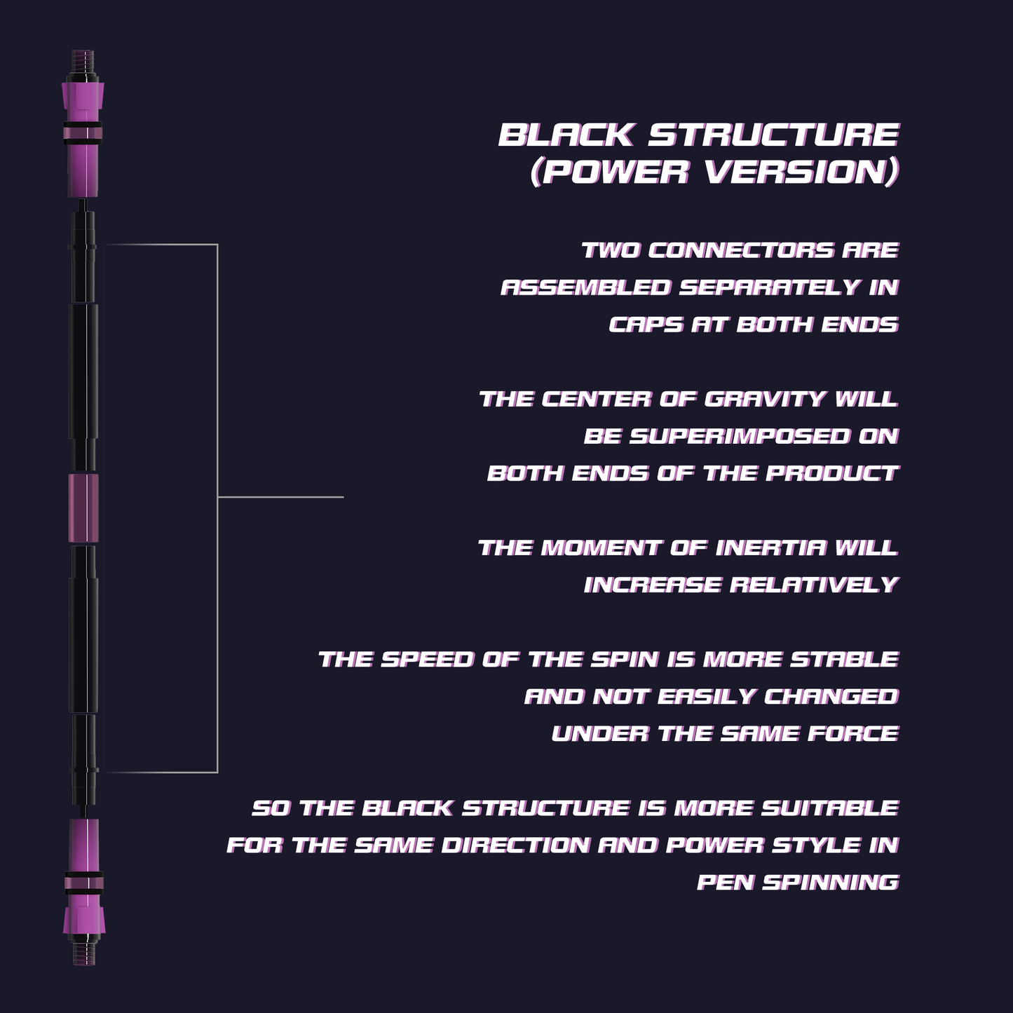 轉筆 - 領域特別系列（黑色和紫色） 
